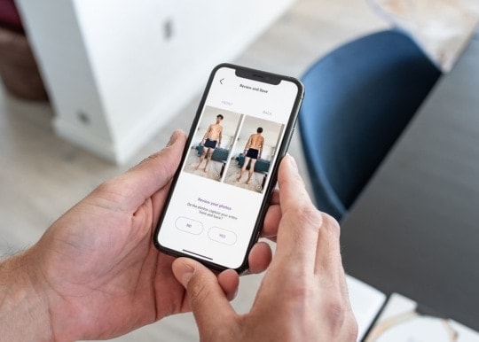 review photos taken with miiskin skin imaging before saving