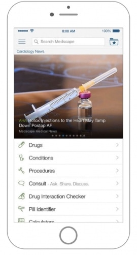 Medscape mobile app reviewed by Miiskin