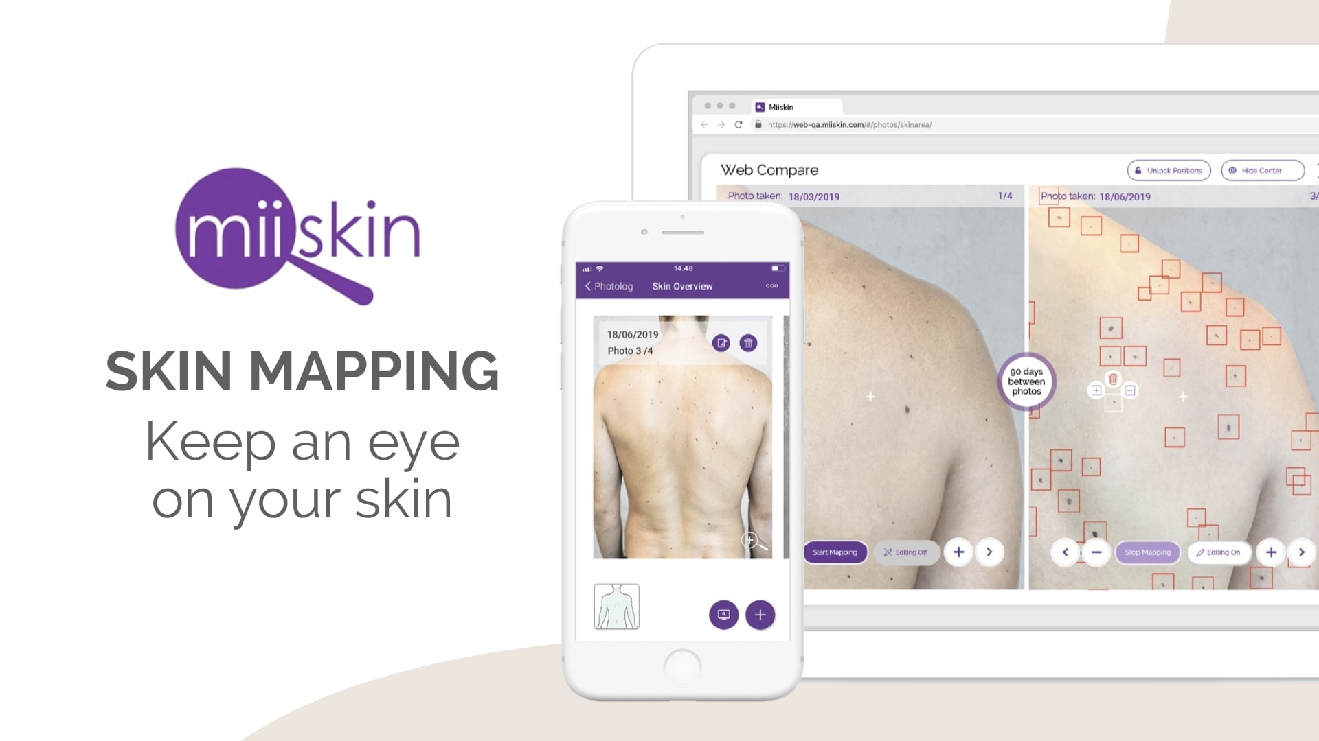 skin mapping miiskin app