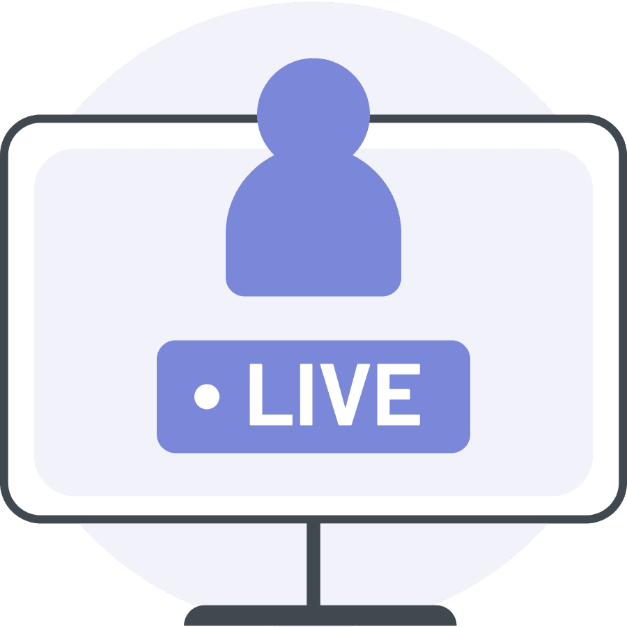 platform for live video conferencing