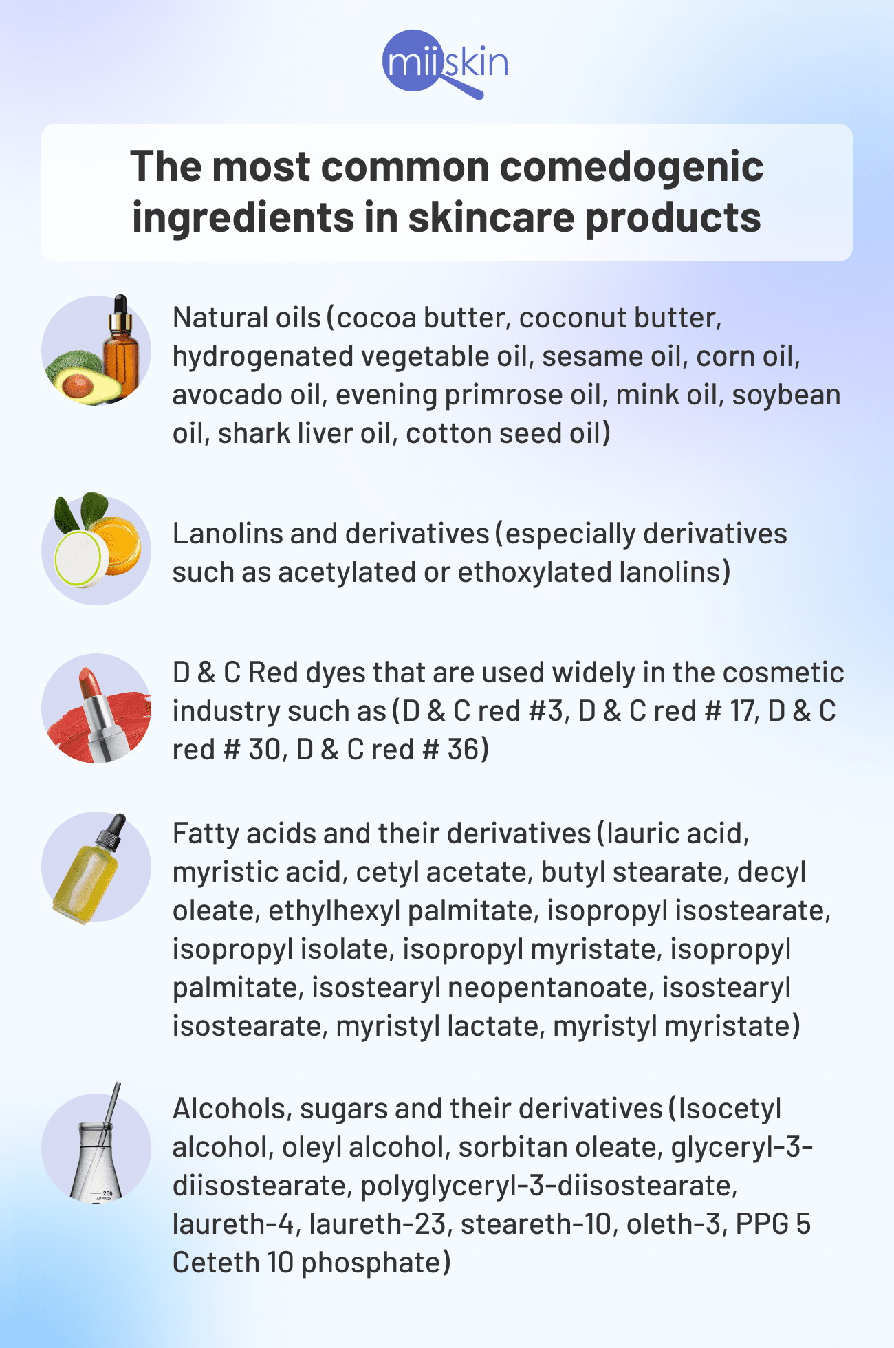 ingredients causing acne from makeup