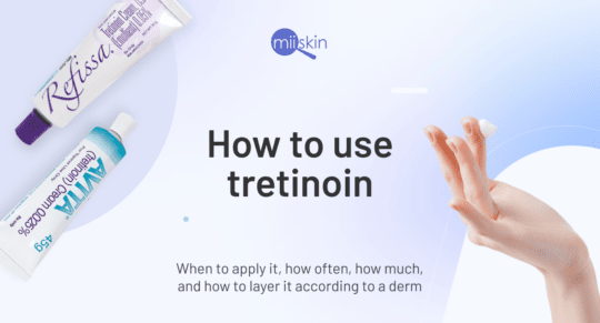 applying tretinoin