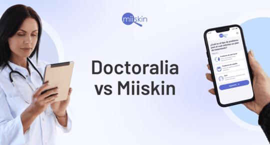 Dermatólogos en Doctoralia vs Miiskin