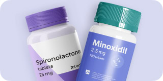 oral spironolactone and oral minoxidil for hair loss