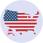 Nationwide delivery presented trough american flag