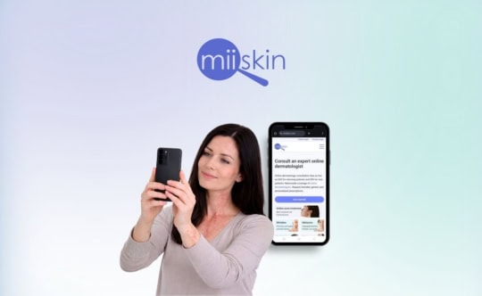 women with scabies taking a selfie for an online consultation via miiskin