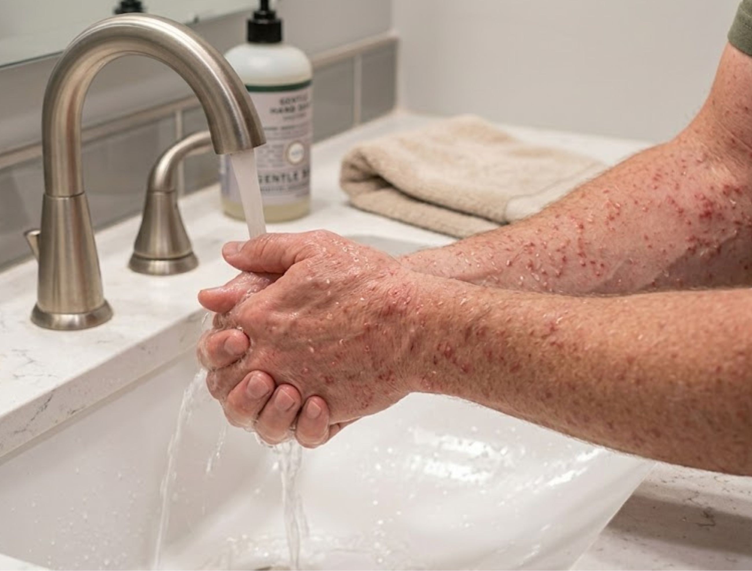 where does scabies appear