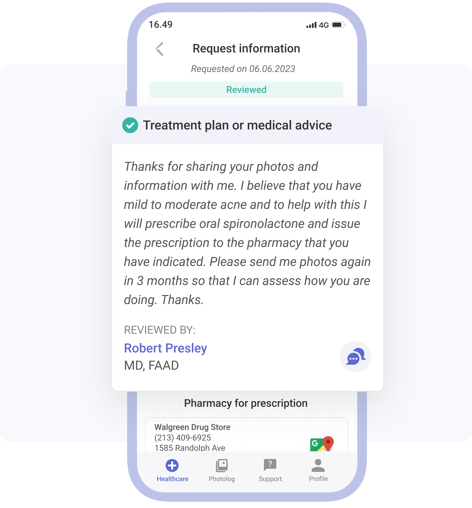 request a prescription for spironolactone online