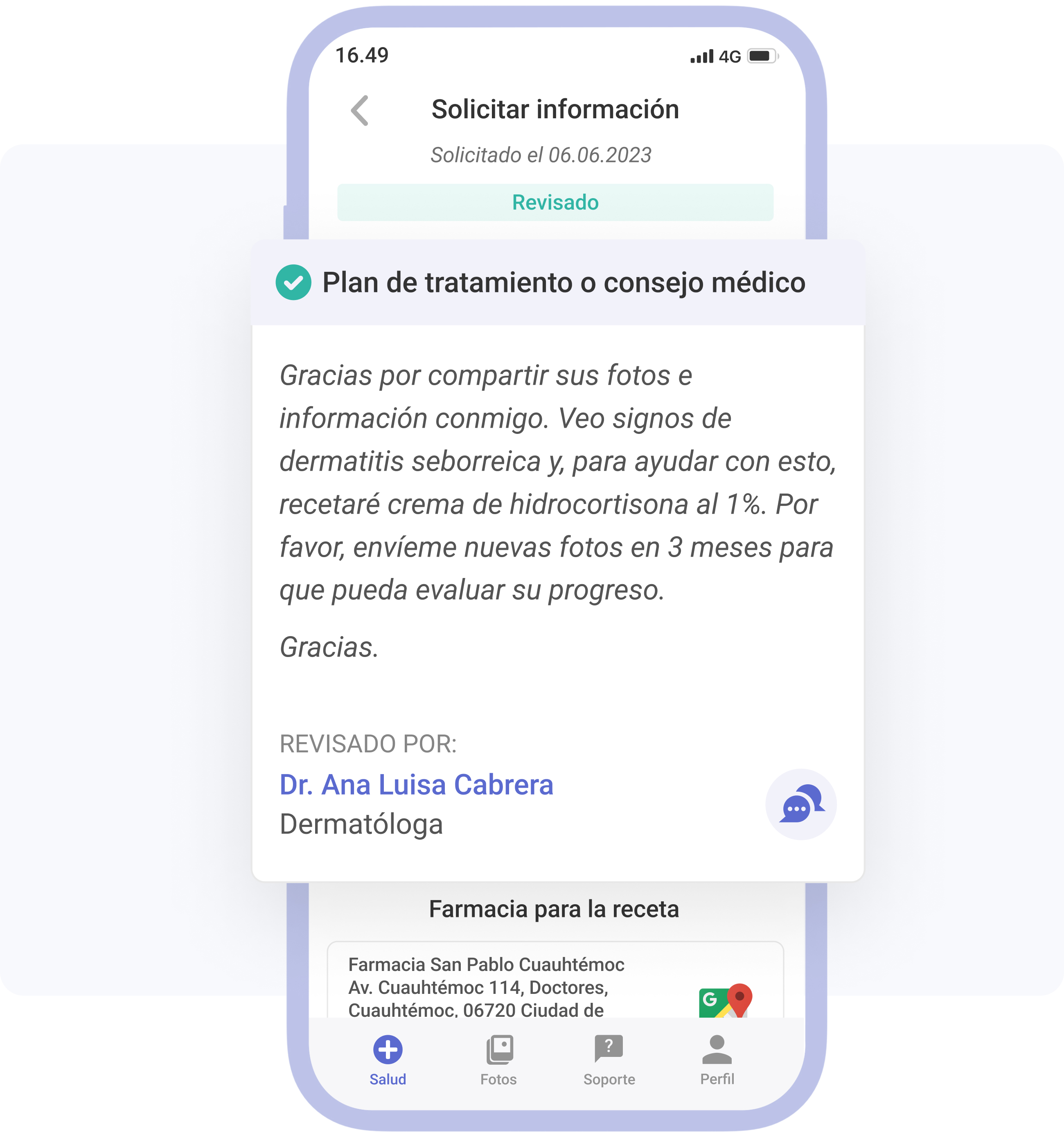 solicita tratamiento cutáneo en línea