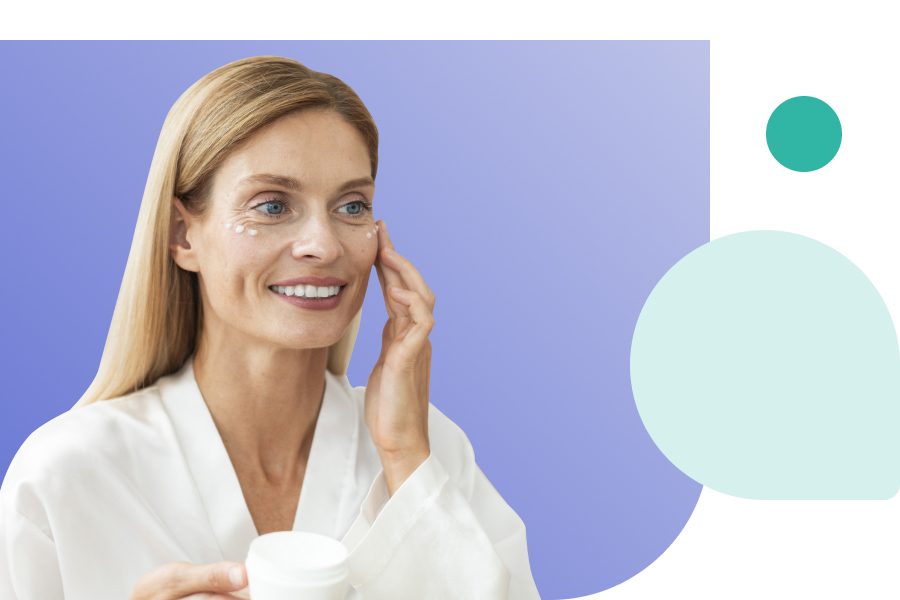 woman using azelaic acid 15 cream