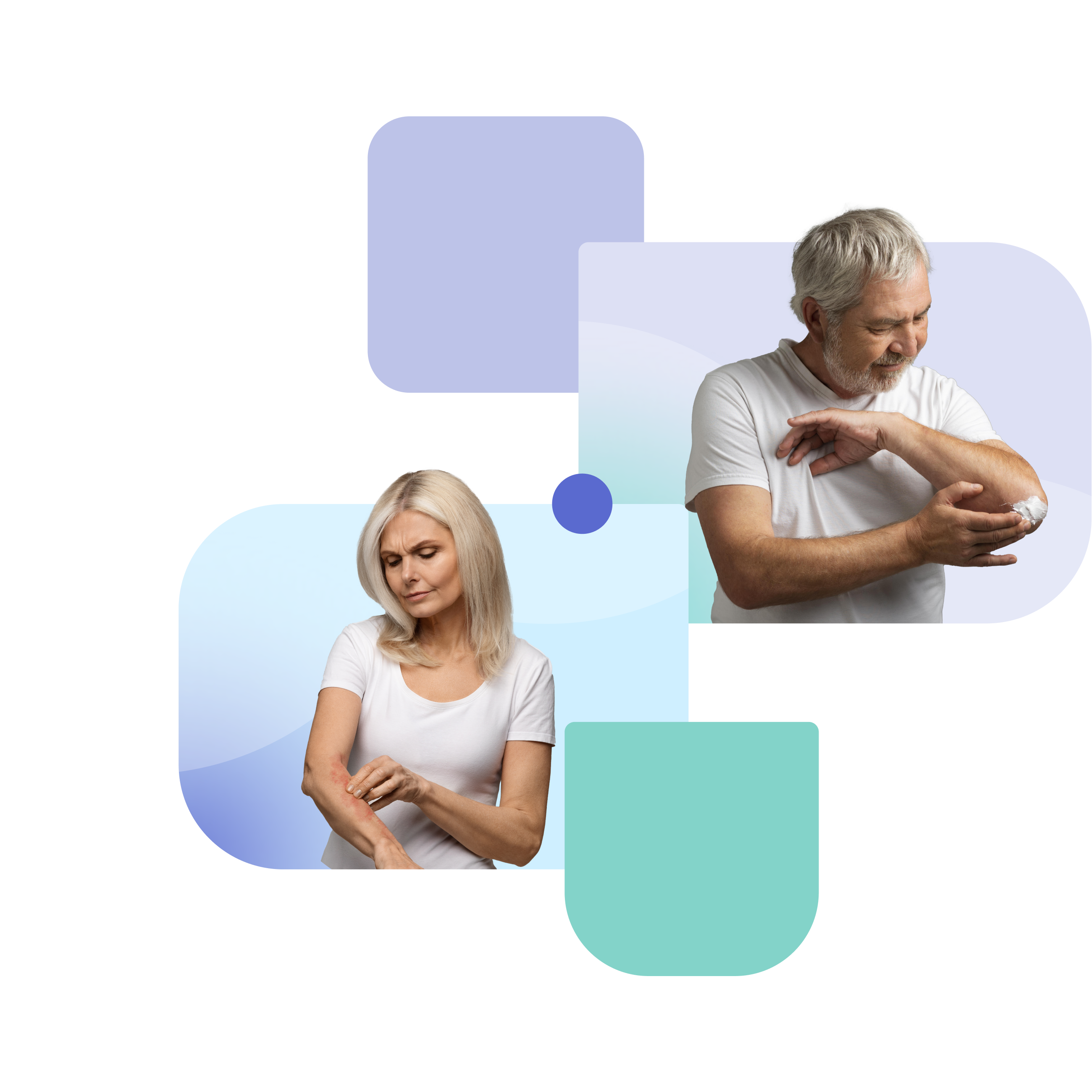 man and woman with fungal infections