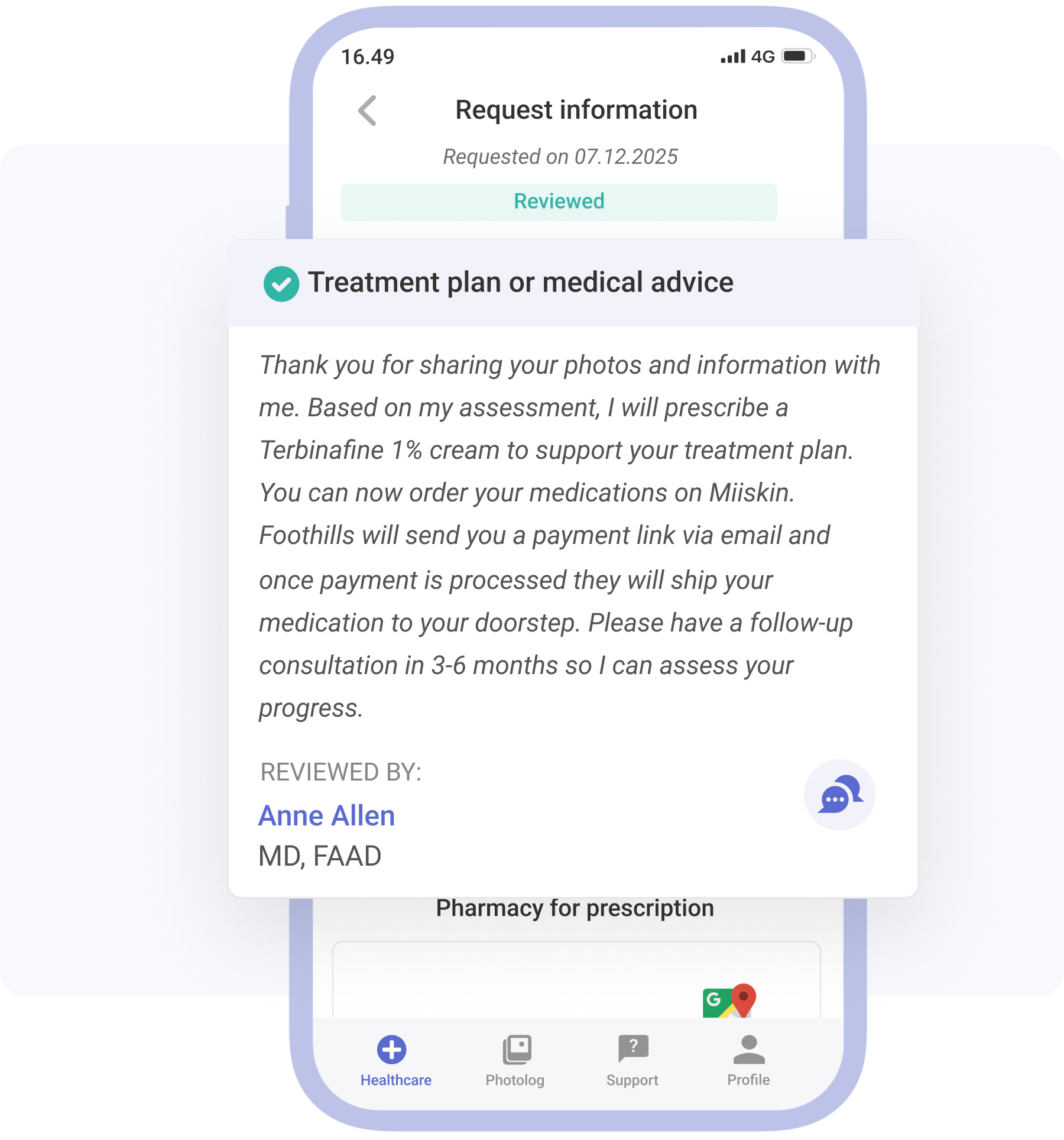 jock itch treatment request and answer from a dermatologist