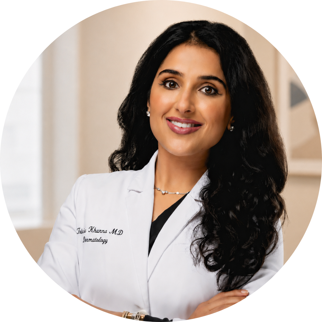 Dr. Trisha Khanna MD Dr. Trisha Khanna a board-certified dermatologist